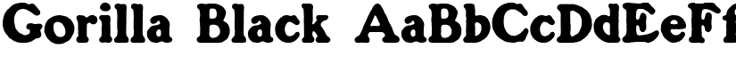 Gorilla Black font