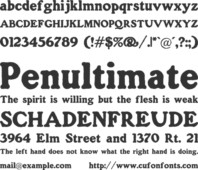 Gorilla font preview