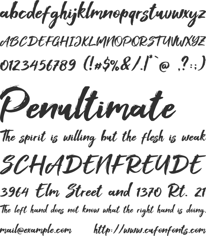 Foxlite Script font preview