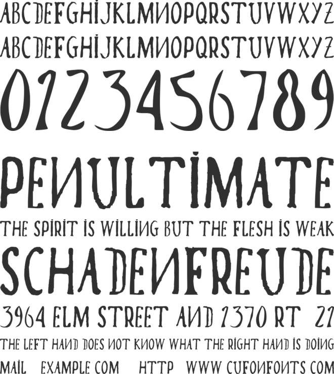 Poma font preview