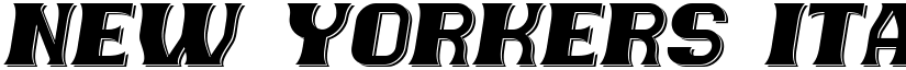 New Yorkers Italic font