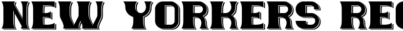 New Yorkers Regular font