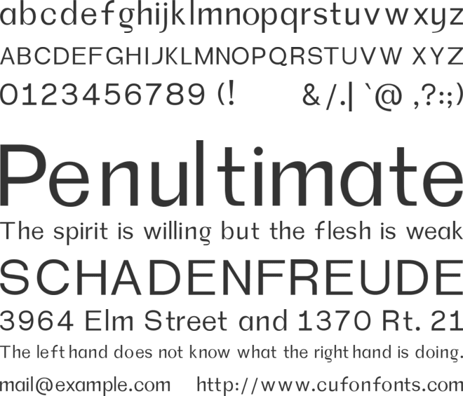 Palmer Grotesque font preview