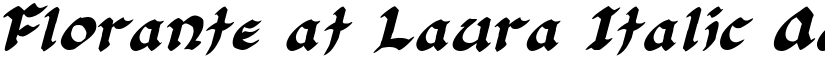 Florante at Laura Italic font