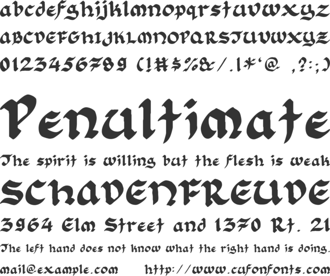 Florante at Laura font preview