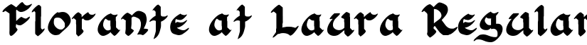 Florante at Laura Regular font