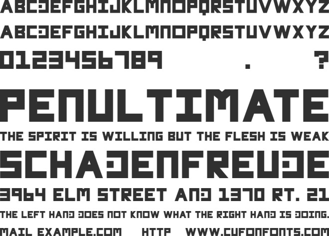 LOVE font preview