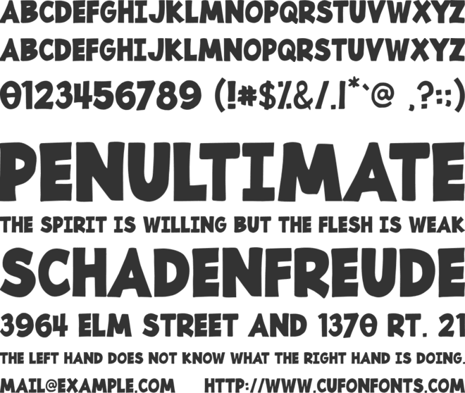 Sayfull font preview