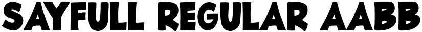 Sayfull Regular font