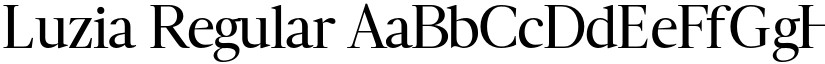 Luzia Regular font