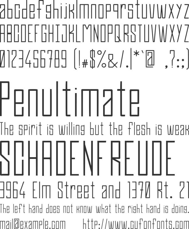Efesto font preview