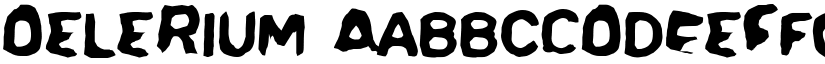 Delerium font