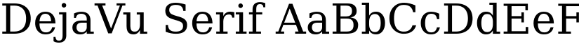 DejaVu Serif font