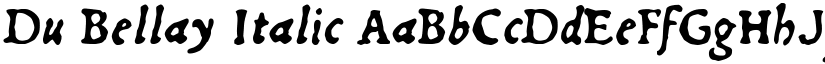 Du Bellay Italic font