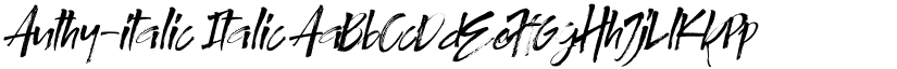 Authy-italic Italic font