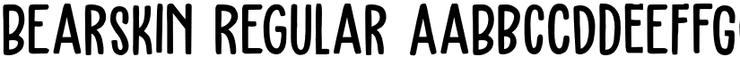 Bearskin Regular font
