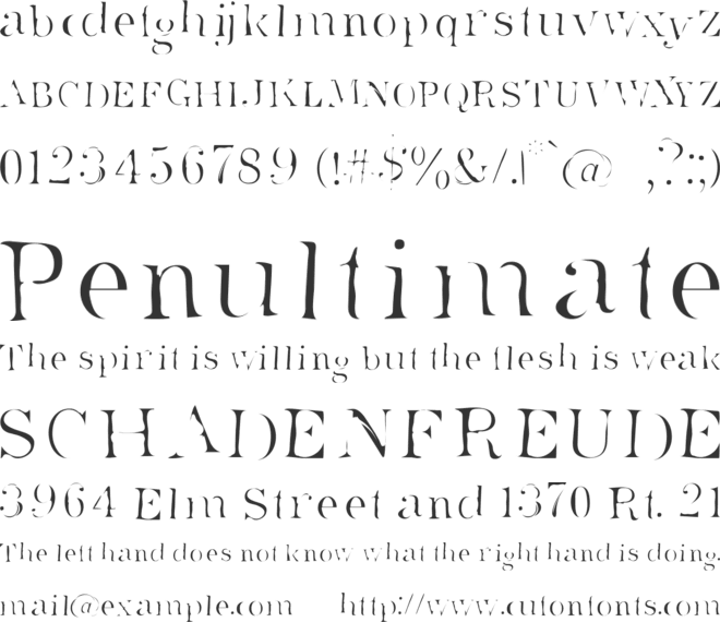 Superstar font preview