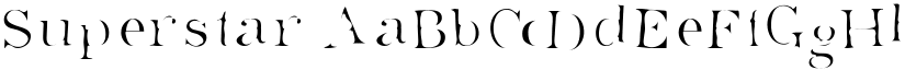 Superstar font