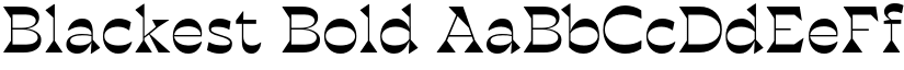 Blackest Bold font