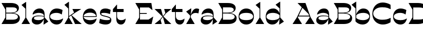Blackest ExtraBold font