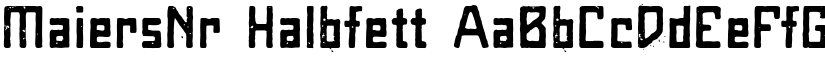 MaiersNr8-Halbfett font