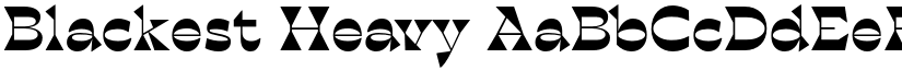 Blackest Heavy font