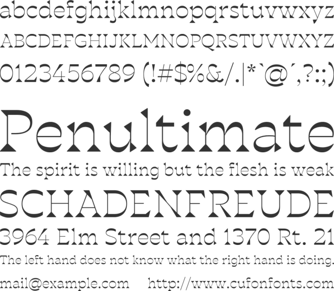 Blackest font preview