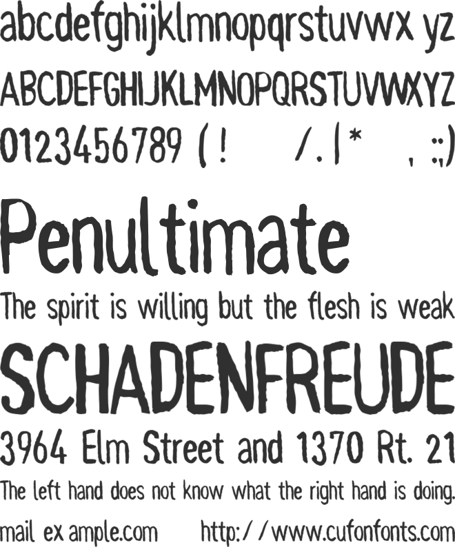 Pynkei_DIN font preview