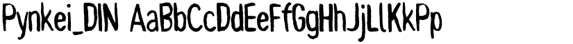 Pynkei_DIN font