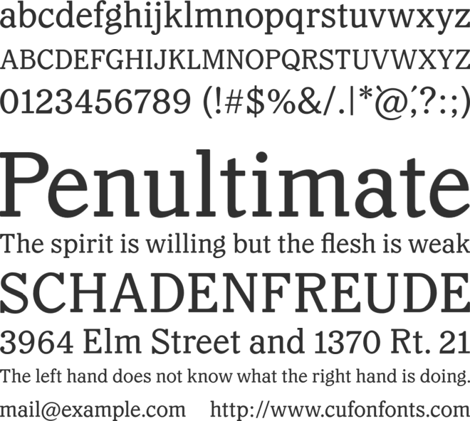 Capitaine font preview