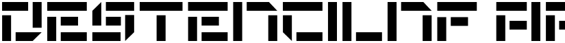 DeStencilNF font