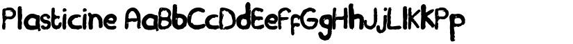 Plasticine font