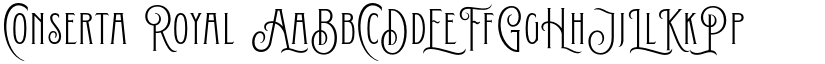 Conserta Royal font