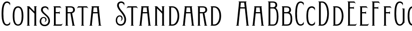 Conserta Standard font