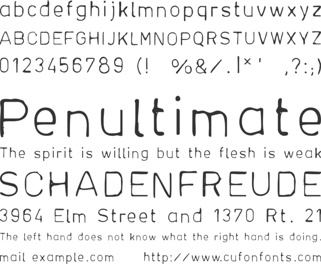 Plantiya font preview