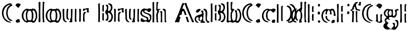 Colour Brush font