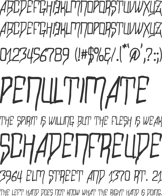 Razalgur font preview