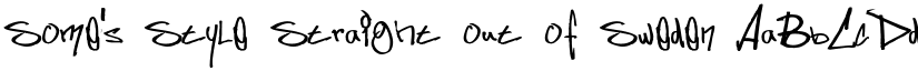 Some's Style Straight out of Sweden font