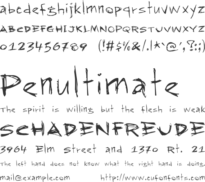 RapJack font preview