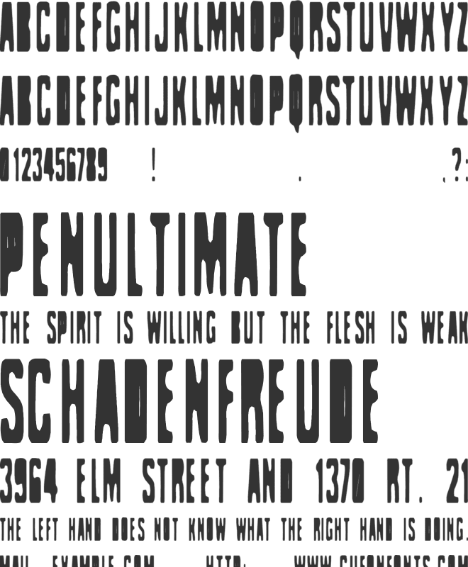 Celofan font preview