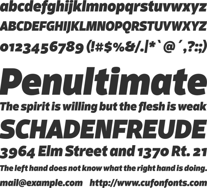 ScubaW05-BlackItalic font preview