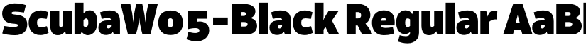 ScubaW05-Black Regular font