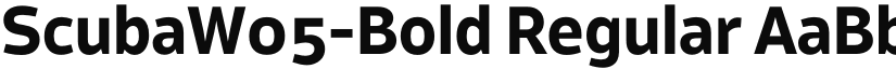 ScubaW05-Bold Regular font