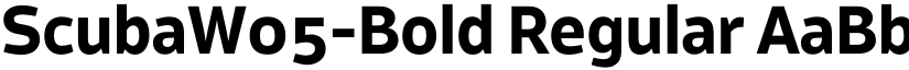 ScubaW05-Bold Regular font