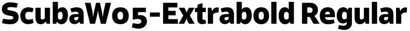 ScubaW05-Extrabold Regular font