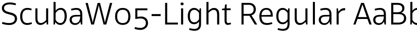 ScubaW05-Light Regular font