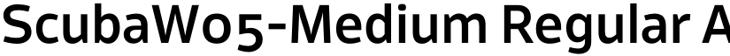 ScubaW05-Medium Regular font