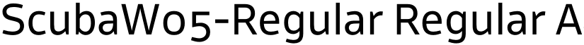 ScubaW05-Regular Regular font