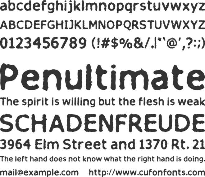 Finitimus Iungo font preview