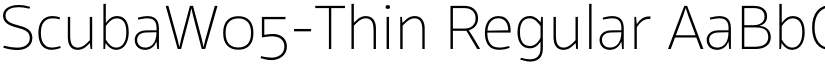 ScubaW05-Thin Regular font